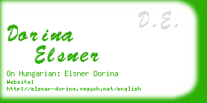 dorina elsner business card